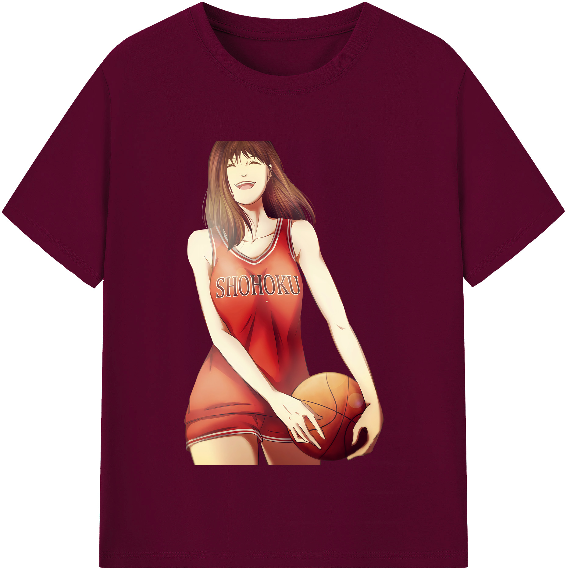 （画像用） SLAM DUNK／スラムダンク レディースカジュアルプリントTシャツ（綿100％）
